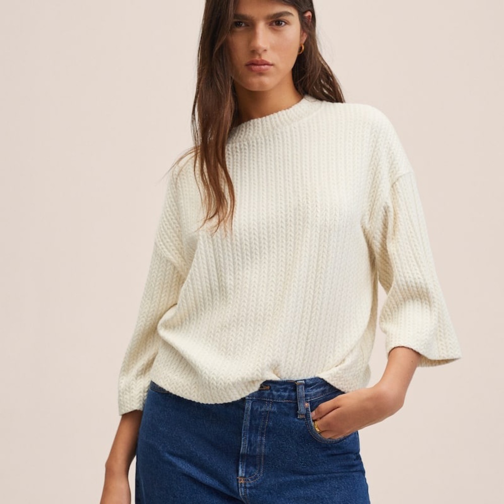 Ivory knit sweater